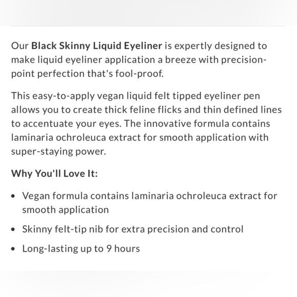 Eyeko Skinny Liquid Eyeliner in Black - Picture 6 of 7